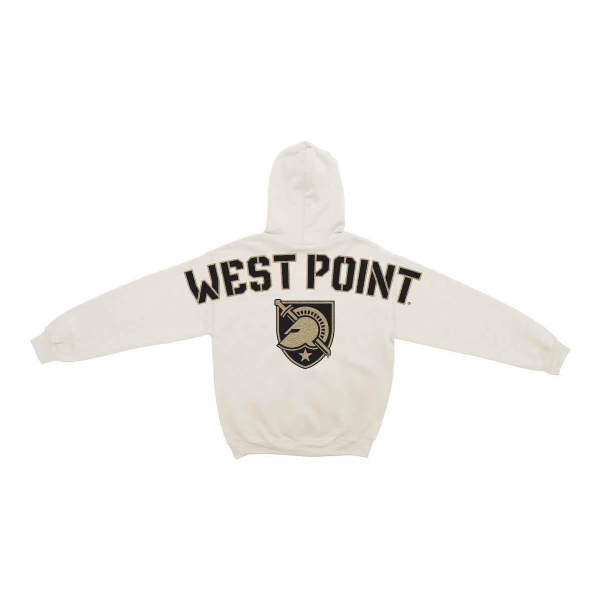 Army Black Knights Bone Chenille Pullover Hoodie