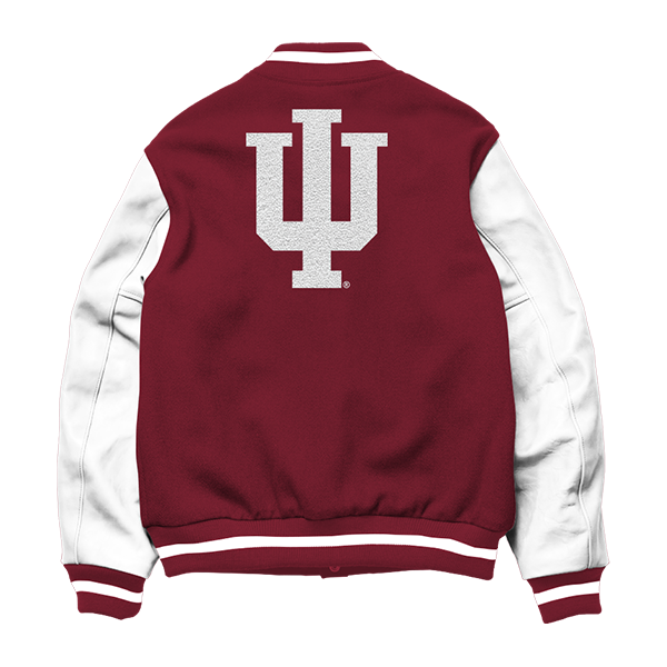 Indiana Hoosiers Candy Stripe Varsity Jacket