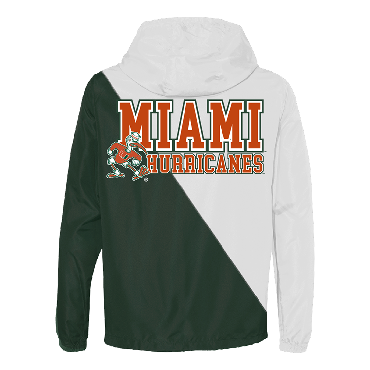 Miami Hurricanes Two Tone Windbreaker