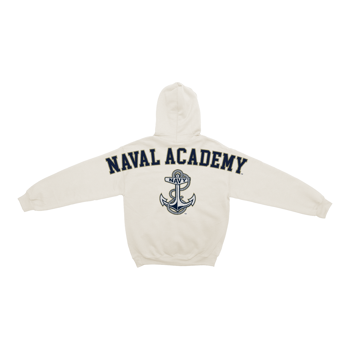 Navy Midshipmen Bone Chenille Pullover Hoodie