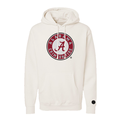 Alabama Crimson Tide Bone Chenille Pullover Hoodie