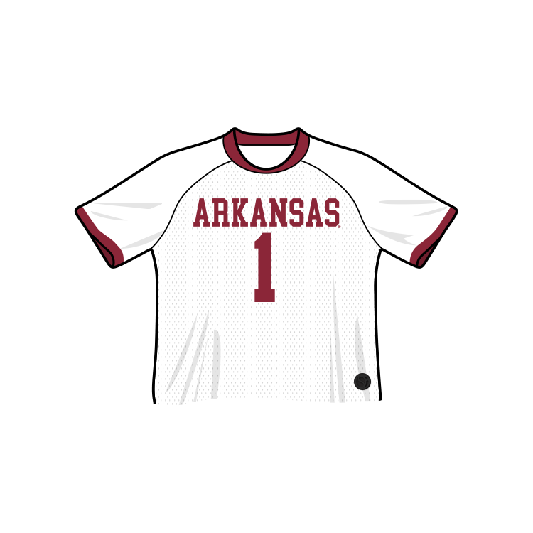 Arkansas Razorbacks Fashion Cropped Football Jersey