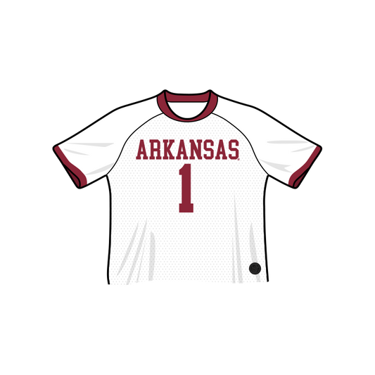 Arkansas Razorbacks Fashion Cropped Football Jersey