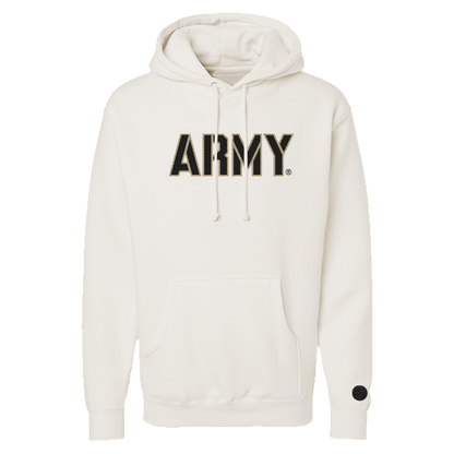 Army Black Knights Bone Chenille Pullover Hoodie