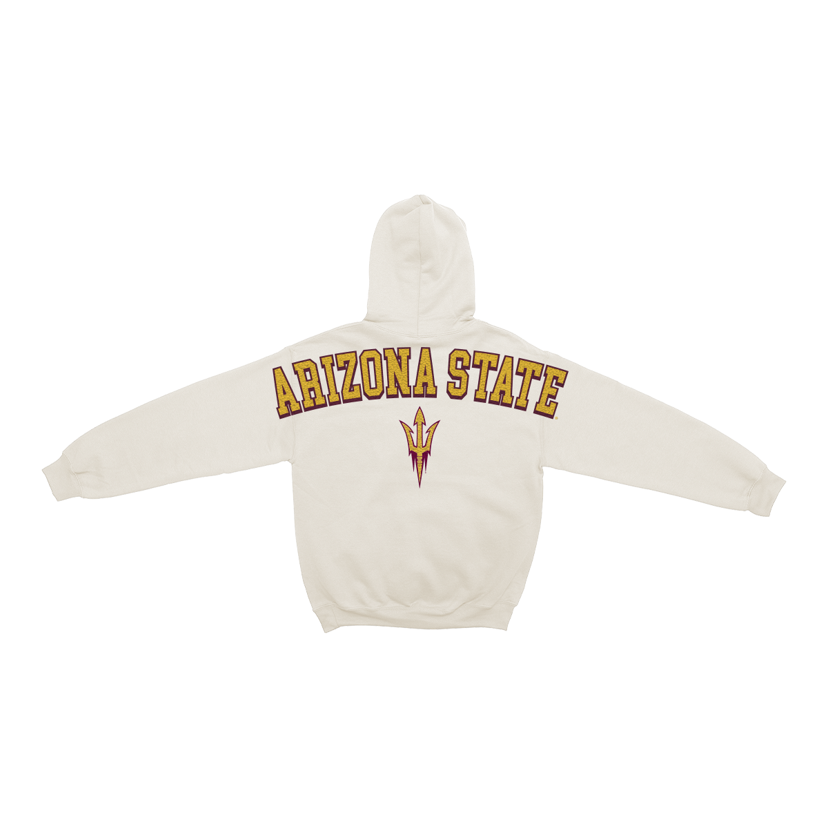 Arizona State Sun Devils Bone Chenille Pullover Hoodie