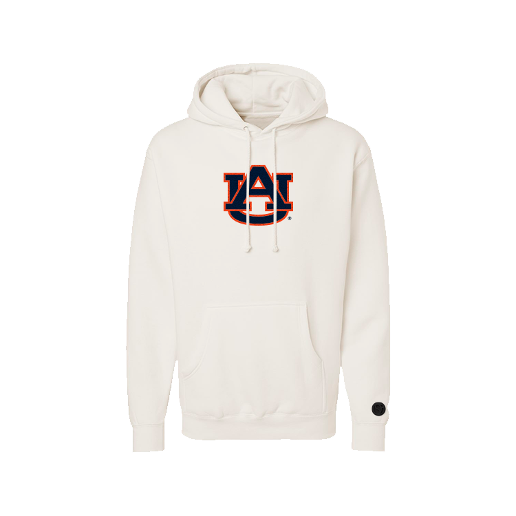 Auburn Tigers Bone Chenille Pullover Hoodie