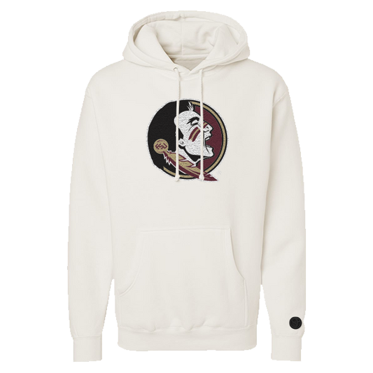 Florida State Seminoles Bone Chenille Pullover Hoodie