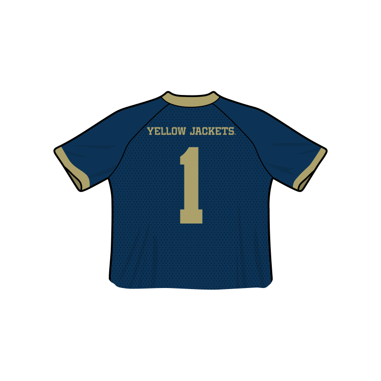 Georgia Tech Yellow Jackets Fashion Cropped Football Jersey