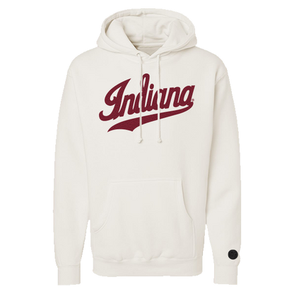 Indiana Hoosiers Bone Chenille Mascot Hoodie