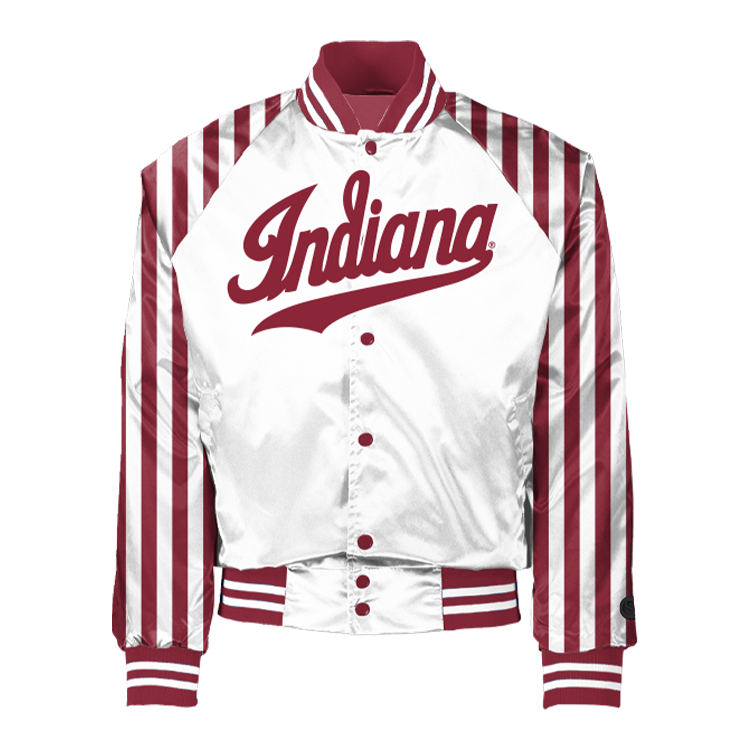 Indiana Hoosiers Candy Stripe Coach Jacket