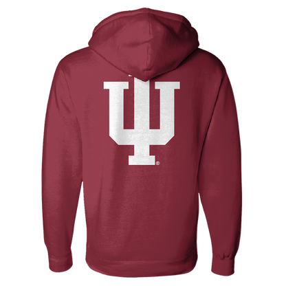 Indiana Hoosiers Candy Stripe Pocketless Corduroy Hoodie
