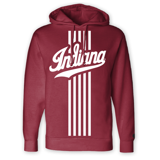 Indiana Hoosiers Candy Stripe Pocketless Corduroy Hoodie