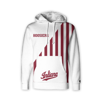 Indiana Hoosiers Candy Stripe Fade Hoodie