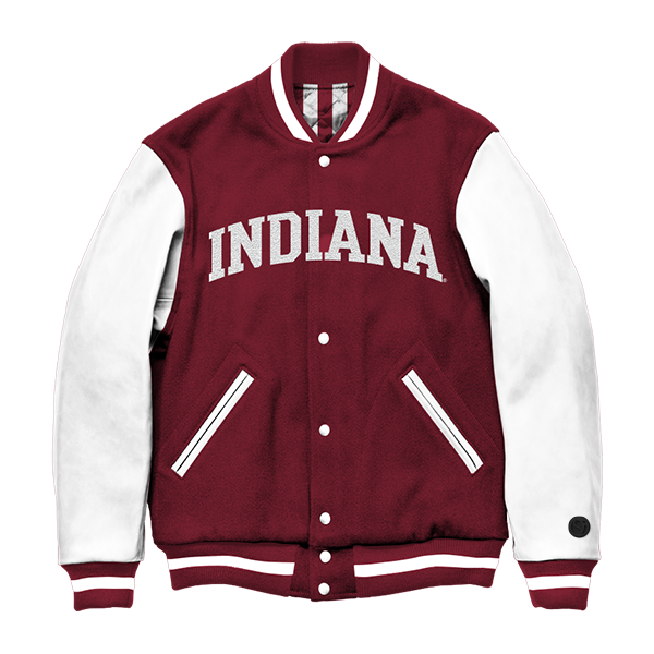 Indiana Hoosiers Candy Stripe Varsity Jacket