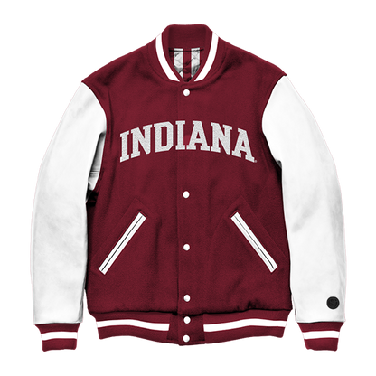 Indiana Hoosiers Candy Stripe Varsity Jacket