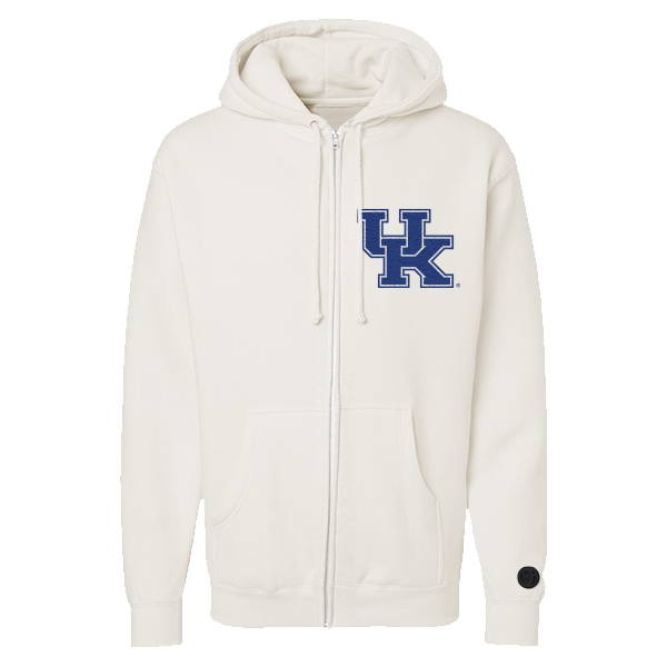 Kentucky Wildcats Bone Chenille Zip Hoodie