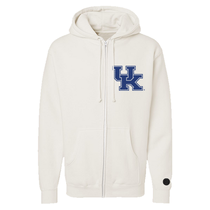 Kentucky Wildcats Bone Chenille Zip Hoodie