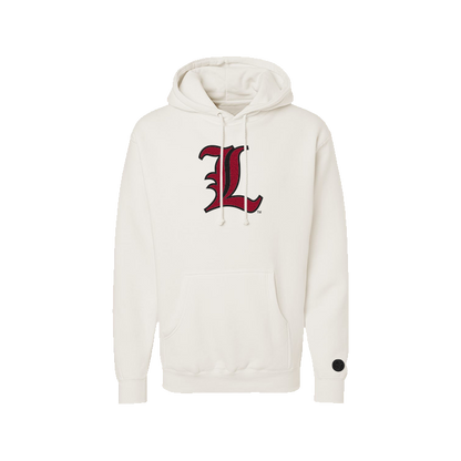 Louisville Cardinals Bone Chenille Pullover Hoodie
