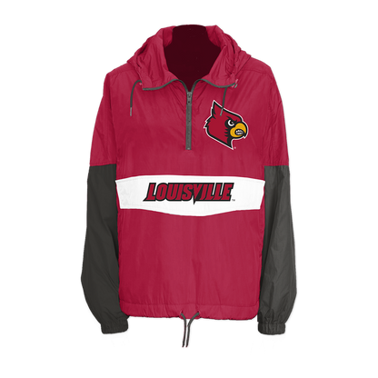 Louisville Cardinals Retro Pullover Windbreaker