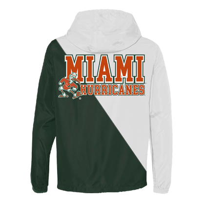 Miami Hurricanes Two Tone Windbreaker