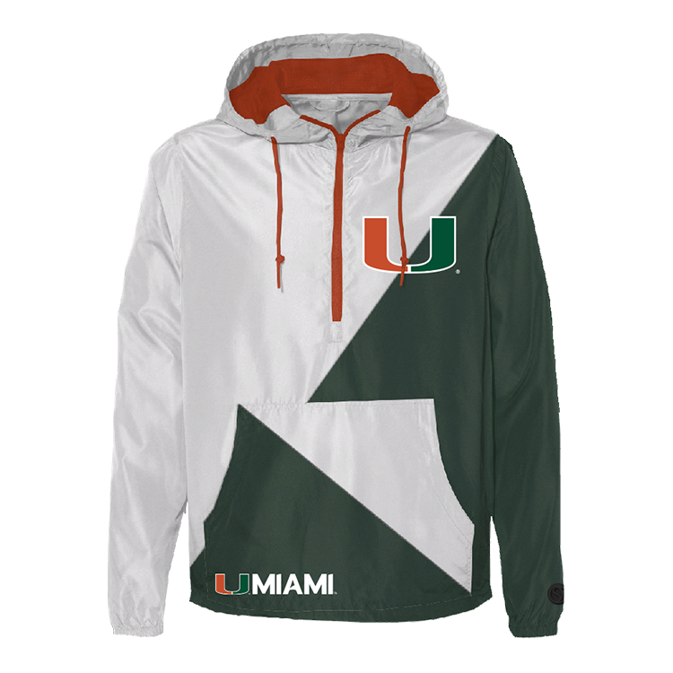 Miami Hurricanes Two Tone Windbreaker