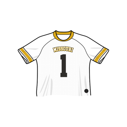 Mizzou Tigers Fashion Cropped Football Jersey