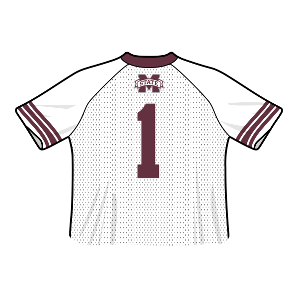 Mississippi State Bulldogs Fashion Cropped Football Jersey
