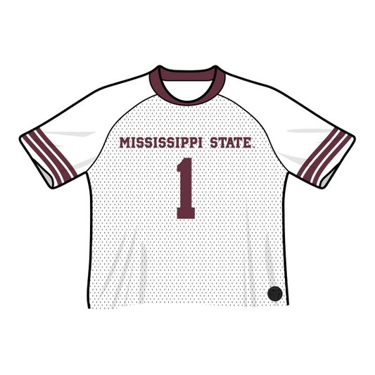 Mississippi State Bulldogs Fashion Cropped Football Jersey