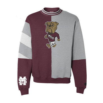 Mississippi State Bulldogs Vintage Split Crewneck