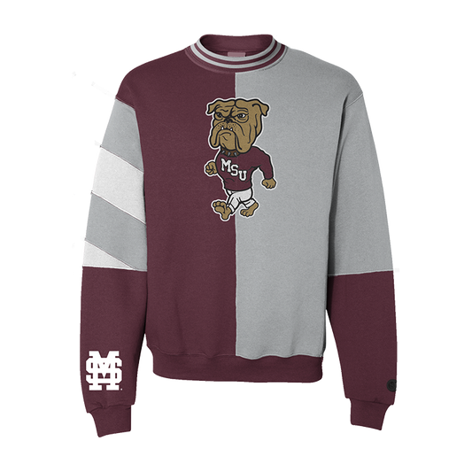 Mississippi State Bulldogs Vintage Split Crewneck