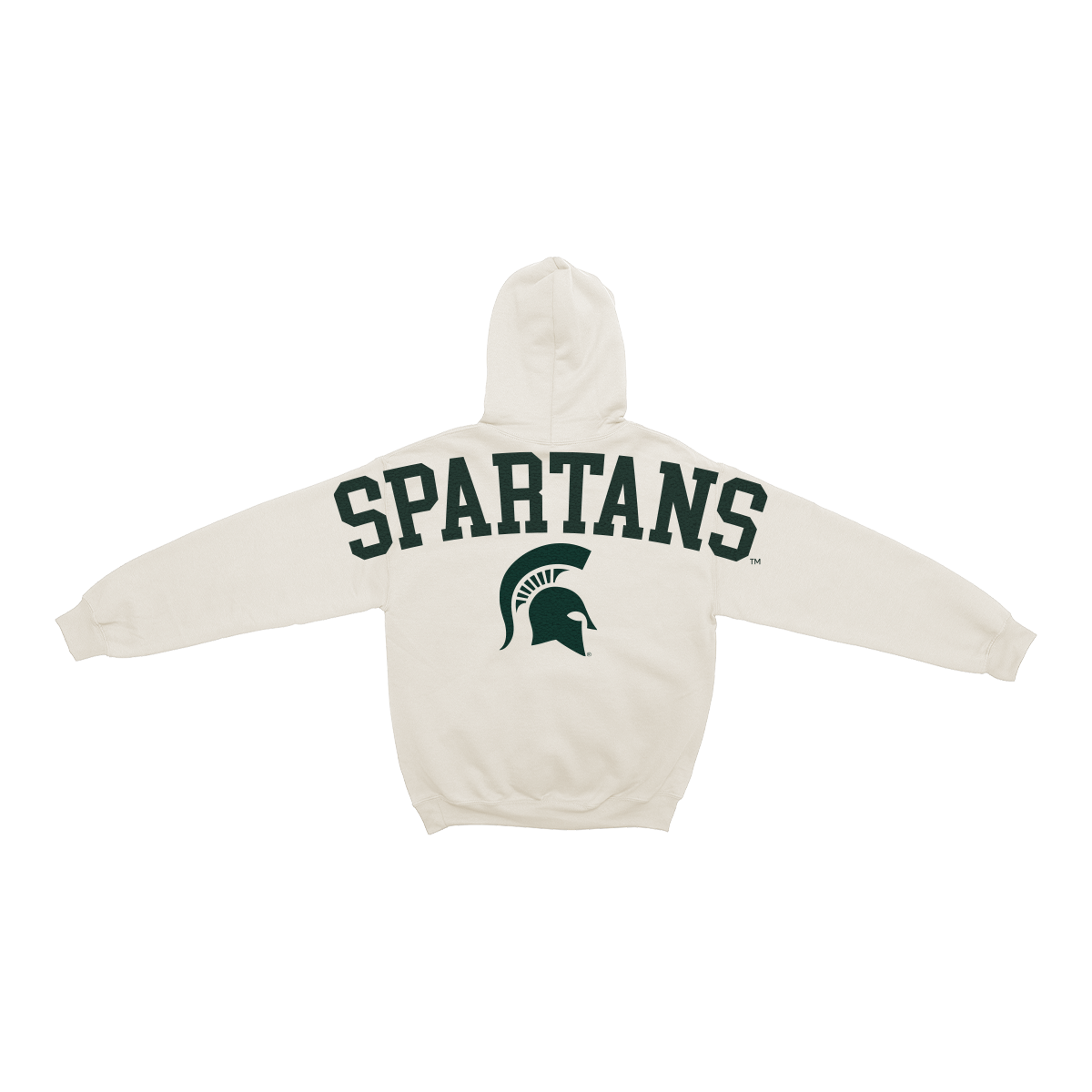 Michigan State Spartans Bone Chenille Pullover Hoodie
