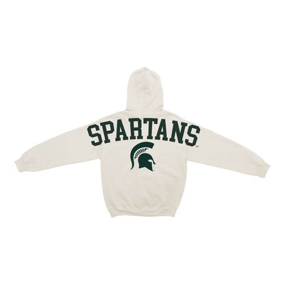 Michigan State Spartans Bone Chenille Pullover Hoodie