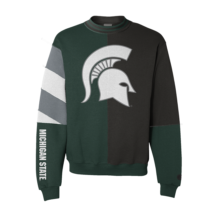 Michigan State Spartans Split Crewneck