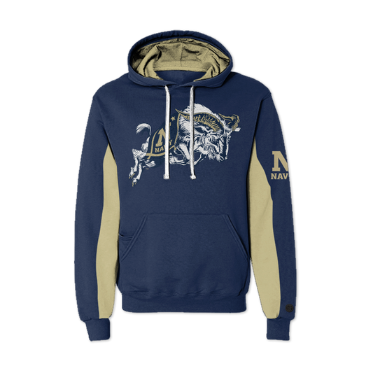 Navy Midshipmen AOP Chenille Pullover Hoodie