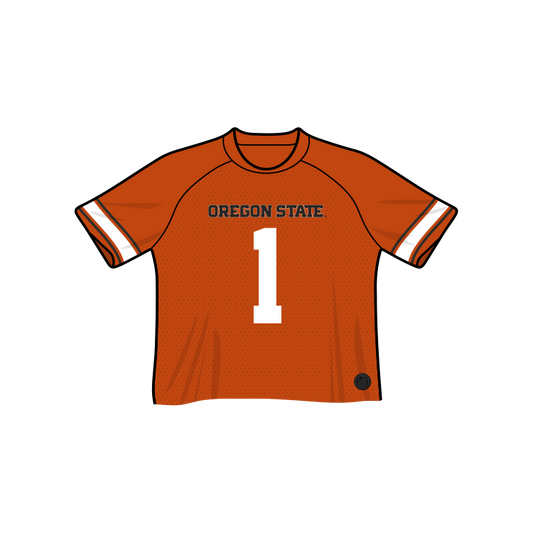 Oregon State Beavers Fashion Cropped Football Jersey