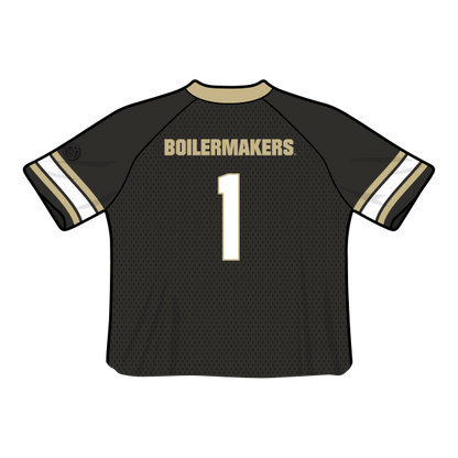 Purdue Boilermakers Fashion Cropped Football Jersey