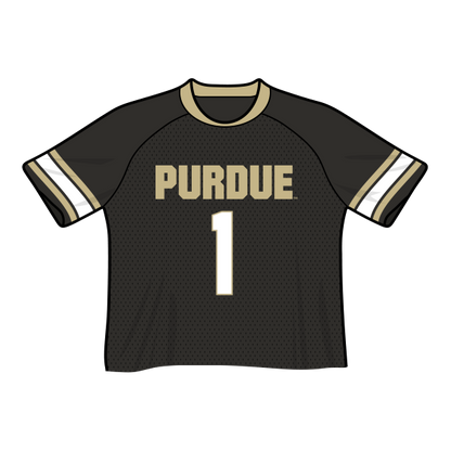 Purdue Boilermakers Fashion Cropped Football Jersey