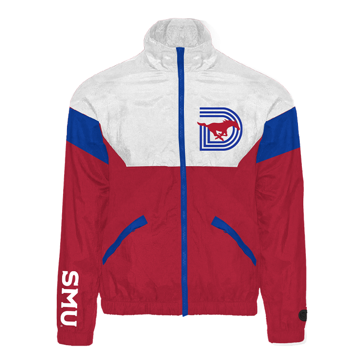 SMU Mustangs Retro Track Jacket