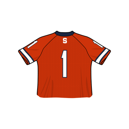 Syracuse Orange Fashion Cropped Football Jersey