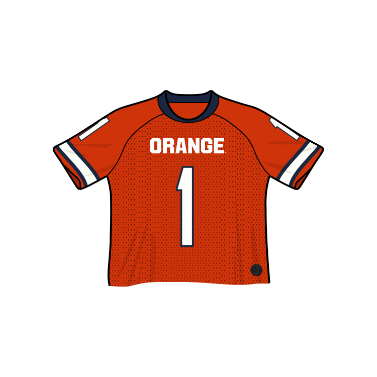Syracuse Orange Fashion Cropped Football Jersey