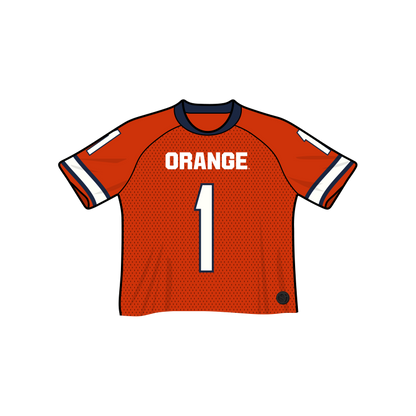 Syracuse Orange Fashion Cropped Football Jersey