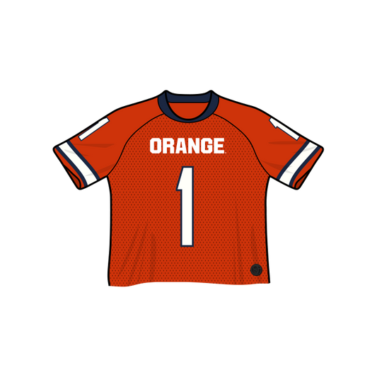 Syracuse Orange Fashion Cropped Football Jersey