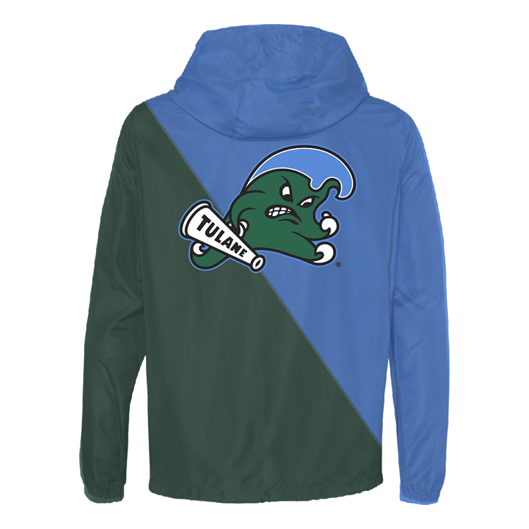 Tulane Green Wave Two Tone Windbreaker