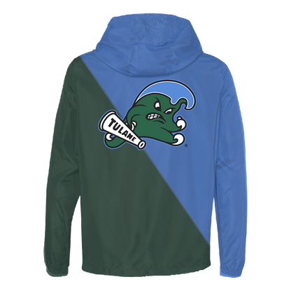 Tulane Green Wave Two Tone Windbreaker