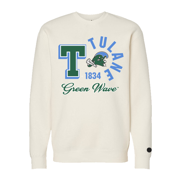 Tulane Green Wave Retro Blink Sweatshirt