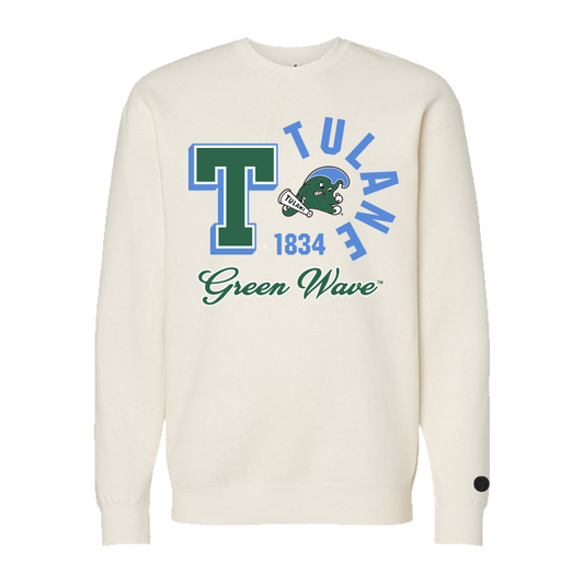Tulane Green Wave Retro Blink Sweatshirt