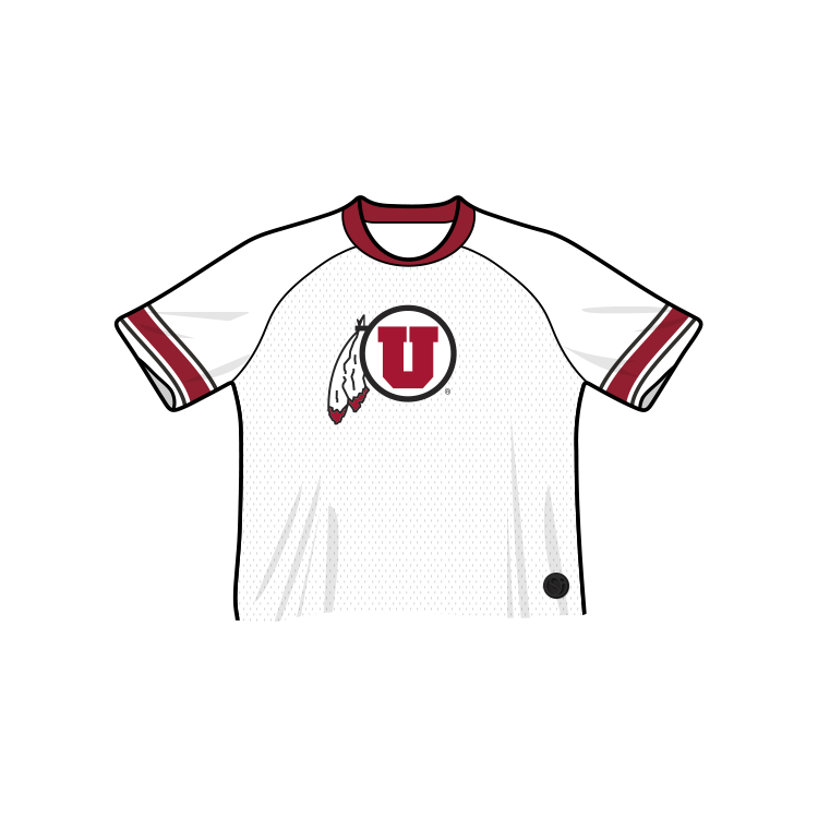 Utah Utes Fashion Cropped Football Jersey