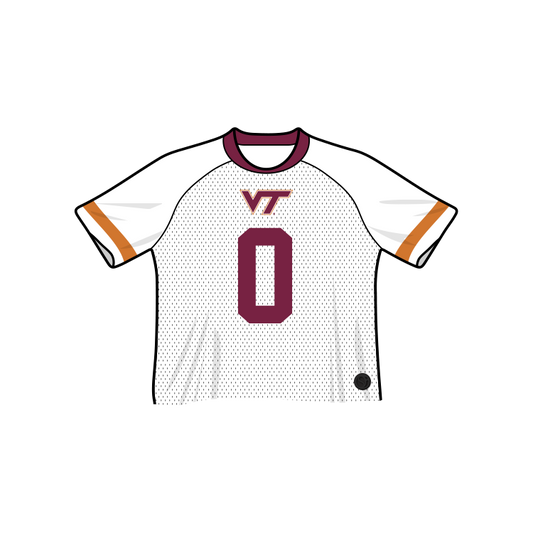 Virginia Tech Hokies Fashion Cropped Football Jersey