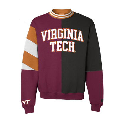 Virginia Tech Hokies Split Crewneck