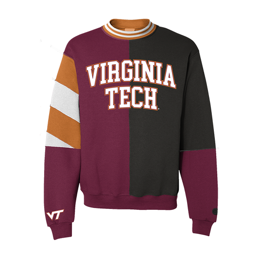 Virginia Tech Hokies Split Crewneck